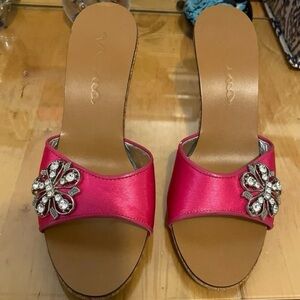 Pink Embellished Women's Sandals